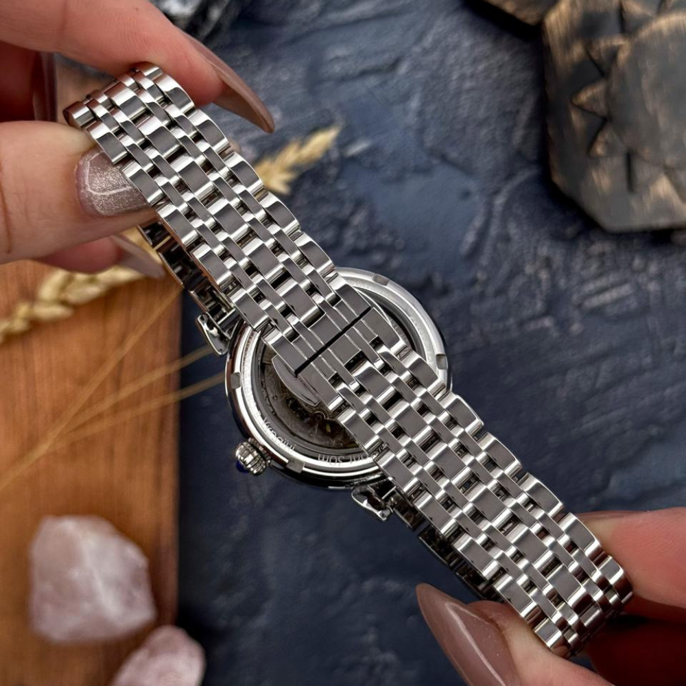 Наручные часы женские механические Awarder с Гербом Украины на браслете со стразами Бирюзовый (30631902) - фото 9 Наручные часы женские механические Awarder с Гербом Украины на браслете со стразами Бирюзовый (30631902) - фото 9