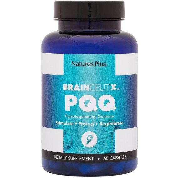 Комплекс для профілактики роботи головного мозку Nature's Plus BrainCeutix PQQ 20 мг 60 Caps (NTP81008)