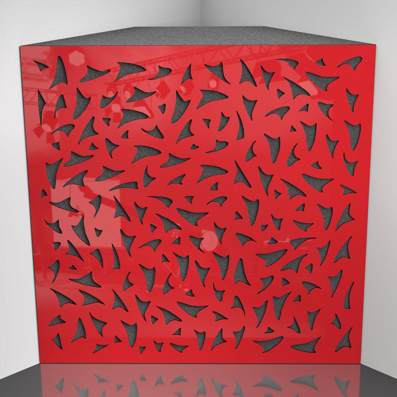 Бас ловушка Ecosound EcoFly Plastic 50х50 см 150 мм Красный (1497)