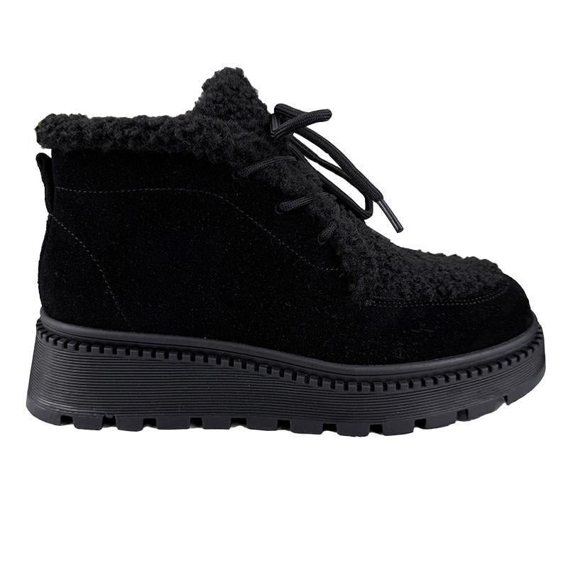 Черевики жіночі шнурівка 80219-1 p. 37 23,5-24 см Чорний