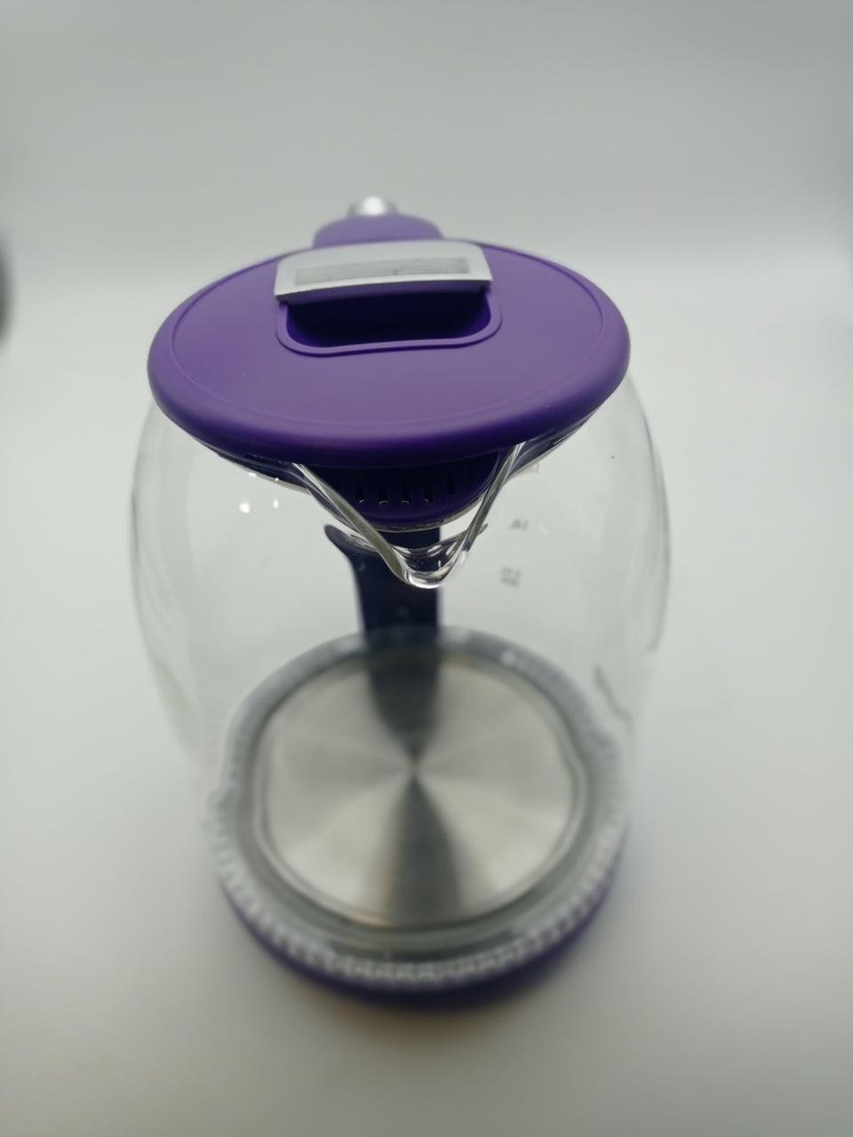 Электрочайник дисковый Rainberg RB 2218 с индикатором уровня воды Фиолетовый (0034) - фото 2