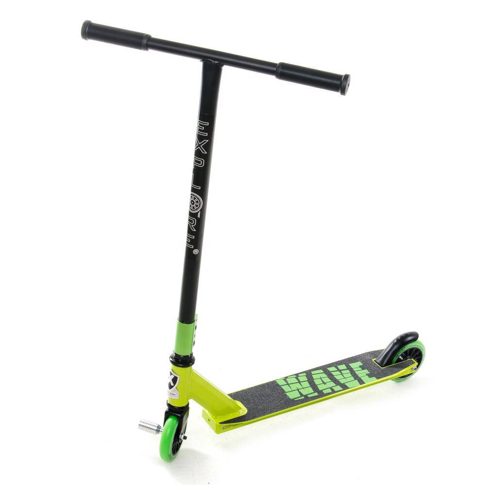 Самокат трюковый Explore Wave Classic + пега Зеленый Самокат трюковый Explore Wave Classic + пега Зеленый