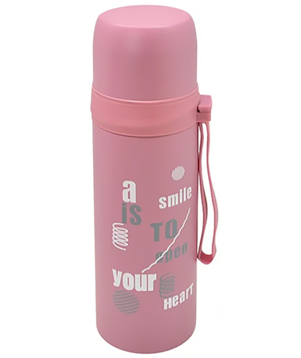 Термос металлический SZM Sunshine 470 мл Розовый (MMS-MT-3895-05)
