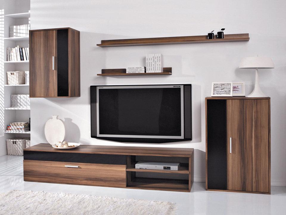 Тумба під телевізор Gerbor Барато Слива Угорська комплект з ДСП Чорний Тумба під телевізор Gerbor Барато Слива Угорська комплект з ДСП Чорний