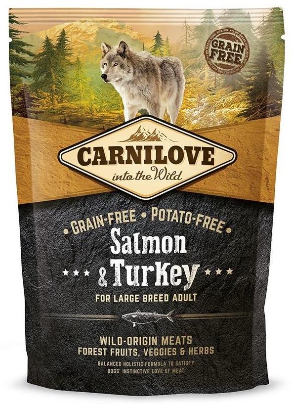 Корм беззерновий для собак великих порід Carnilove Salmon&Turkey Large Breed з лососем та індичкою 1,5 кг - фото 1