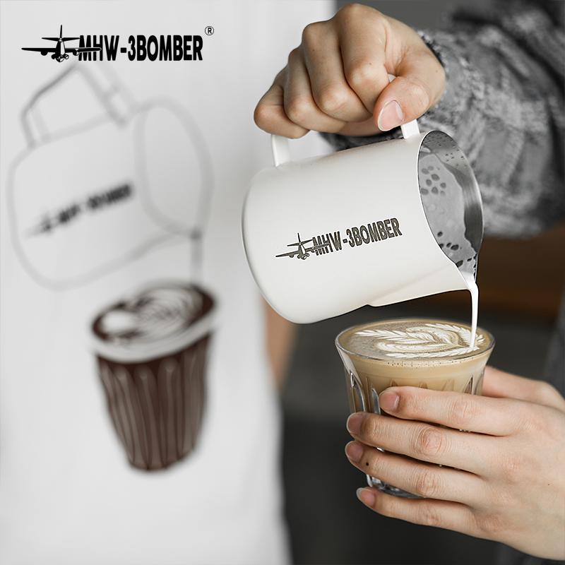 Питчер с ручкой для молока MHW-3BOMBER 3.0 450 мл White (P3028W) - фото 2