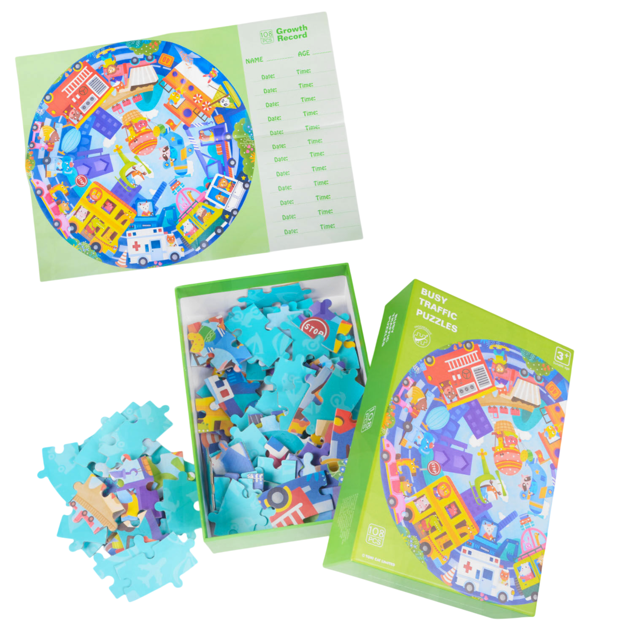 Пазли дитячі Транспорт 108 деталей/круглий/постер Multicolor (108363) - фото 2 Пазли дитячі Транспорт 108 деталей/круглий/постер Multicolor (108363) - фото 2