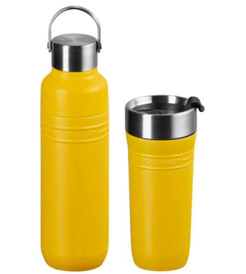 Набор из термокружки и бутылки для воды Le Creuset On The Go Nectar (41067196720001/41066286720001)