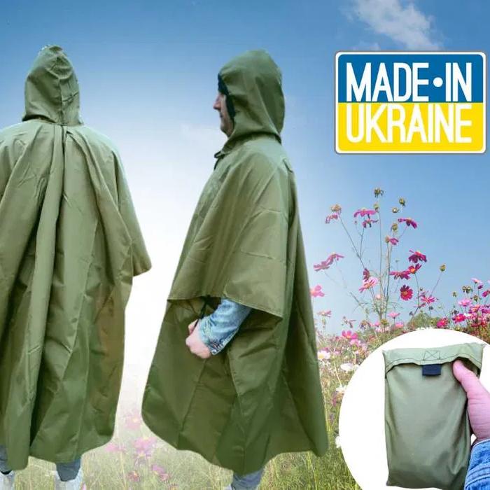 Пончо водонепроникне Оливковий (522278) - фото 15 Пончо водонепроникне Оливковий (522278) - фото 15