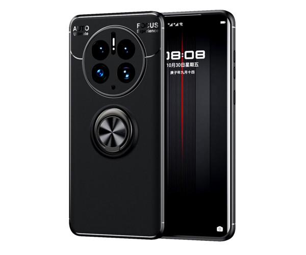 Чохол-накладка C-KU Auto Focus 360 Rotating Ring для Huawei Mate 50 Pro Чорний
