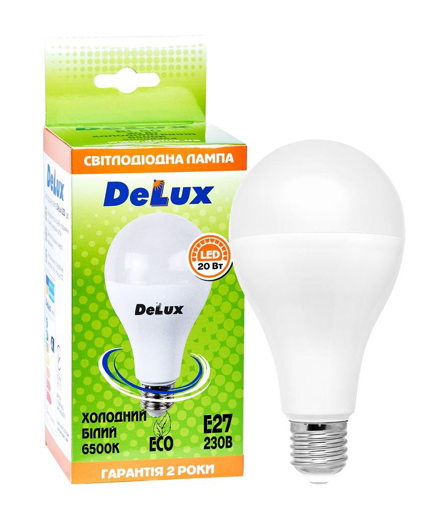 Світлодіодна лампа Delux BL 80 груша 20W 220V 1600lm 6500K E27 80х145 мм (90011735) - фото 2