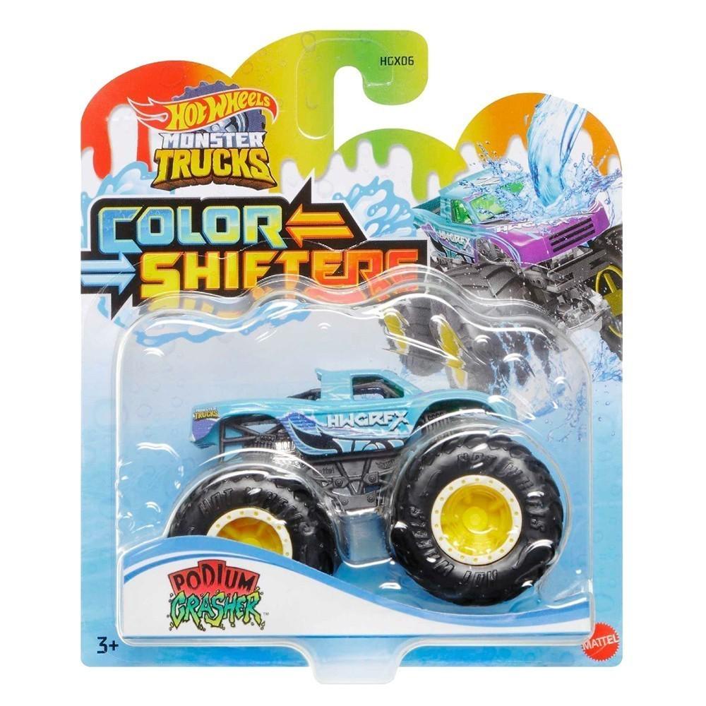 Машинка-внедорожник Hot Wheels Monster Trucks Измени цвет Podium Crasher HGX06-08 (163257)