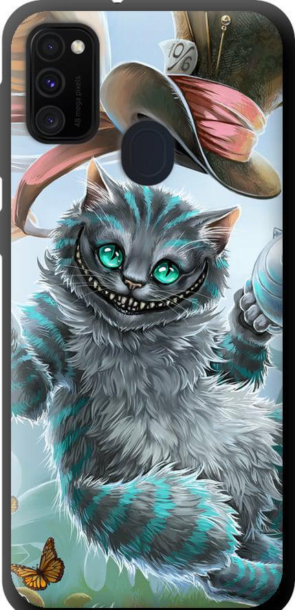 Чехол на Samsung Galaxy M21 M215F Чеширский кот 2 (3993b-2016-42517) Чехол на Samsung Galaxy M21 M215F Чеширский кот 2 (3993b-2016-42517)