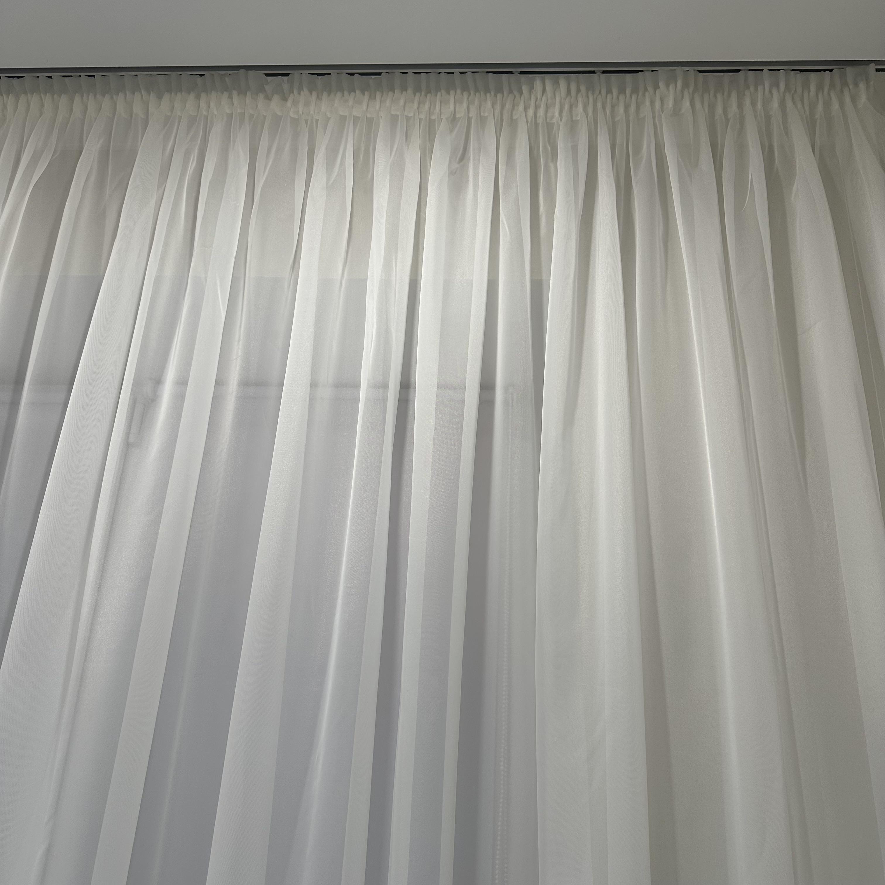 Тюль шифоновый готовый на тесьме 400х270 см Белый (ТШ-4) - фото 5 Тюль шифоновый готовый на тесьме 400х270 см Белый (ТШ-4) - фото 5