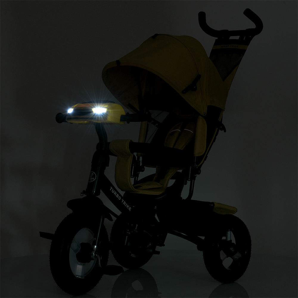 Велосипед триколісний Turbo Trike MT 1006-10 з батьківською ручкою Жовтий - фото 11 Велосипед триколісний Turbo Trike MT 1006-10 з батьківською ручкою Жовтий - фото 11