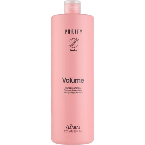 Шампунь для об'єму Kaaral Purify Volume Shampoo для тонкого волосся з маслом мигдалю/екстрактом бамбука і женьшеню 1000 мл