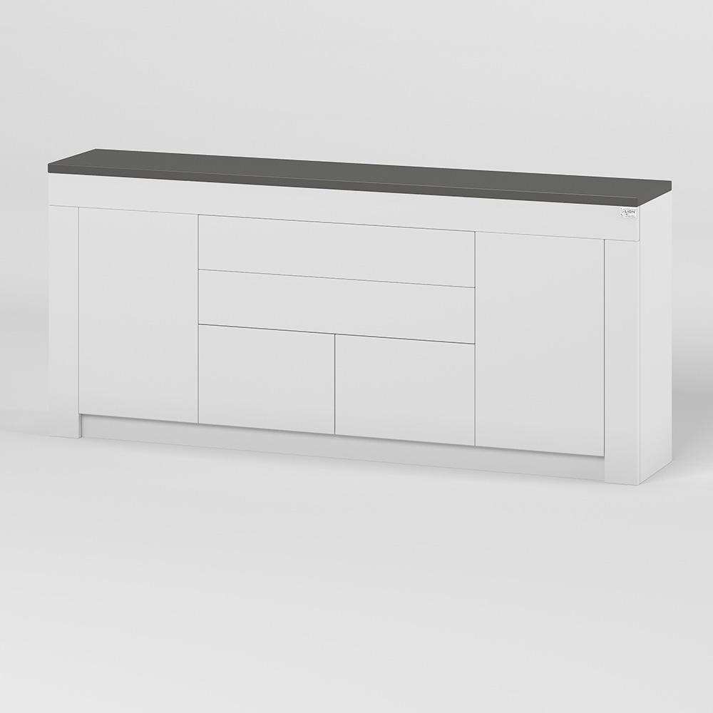 Комод Lion Ларри-2 Нимфея альба/Антрацит (000-000-1831) - фото 2 Комод Lion Ларри-2 Нимфея альба/Антрацит (000-000-1831) - фото 2