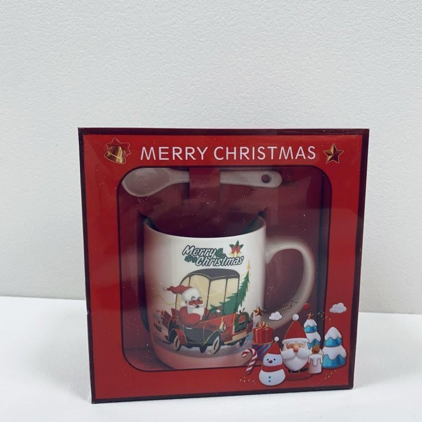 Чашка з ложкою Olens O8030-289/2 Новорічне асорті порцеляна 200 мл (2422776070) - фото 2 Чашка з ложкою Olens O8030-289/2 Новорічне асорті порцеляна 200 мл (2422776070) - фото 2