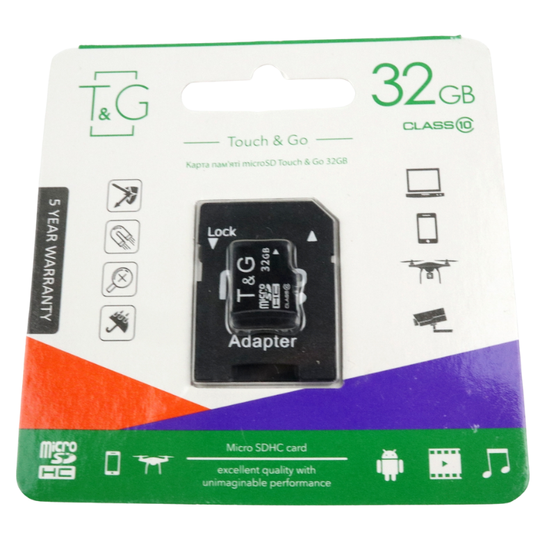 Карта памяти micro SD 32GB SDHC класс 10 (4123214)