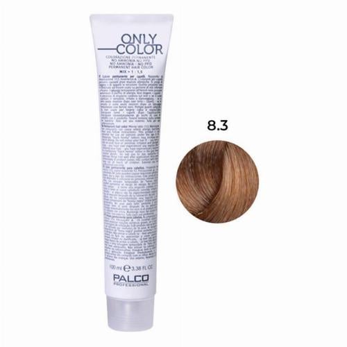 Крем-краска для волос профессиональная безаммиачная PALCO Only Color 100 мл 8.3 блонд светлое золото (2523504570)