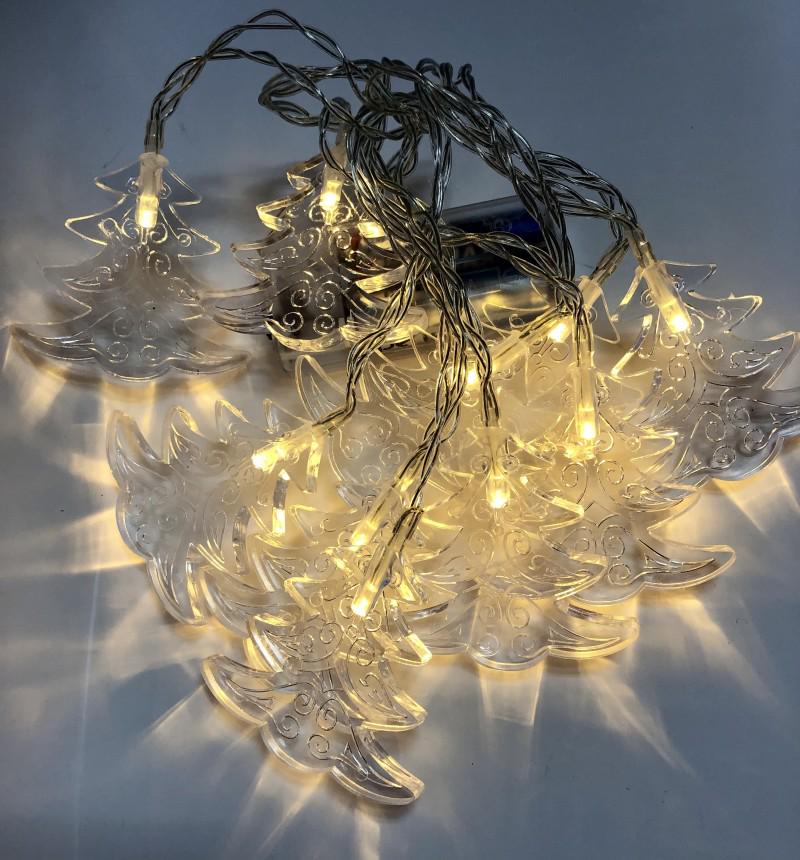 Гирлянда на батарейках 10 led Елки 2 m/6 см (48116)
