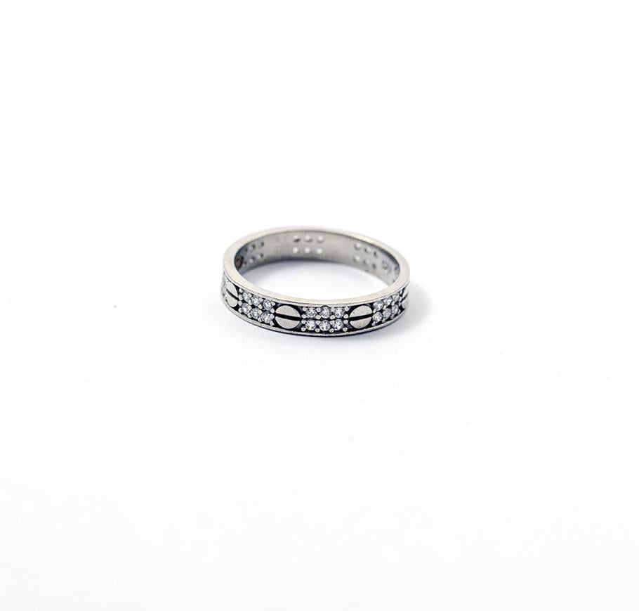 Каблучка срібна Maxi Silver 9389 SE з болтами з родіем р. 17,5 (8938981) Каблучка срібна Maxi Silver 9389 SE з болтами з родіем р. 17,5 (8938981)
