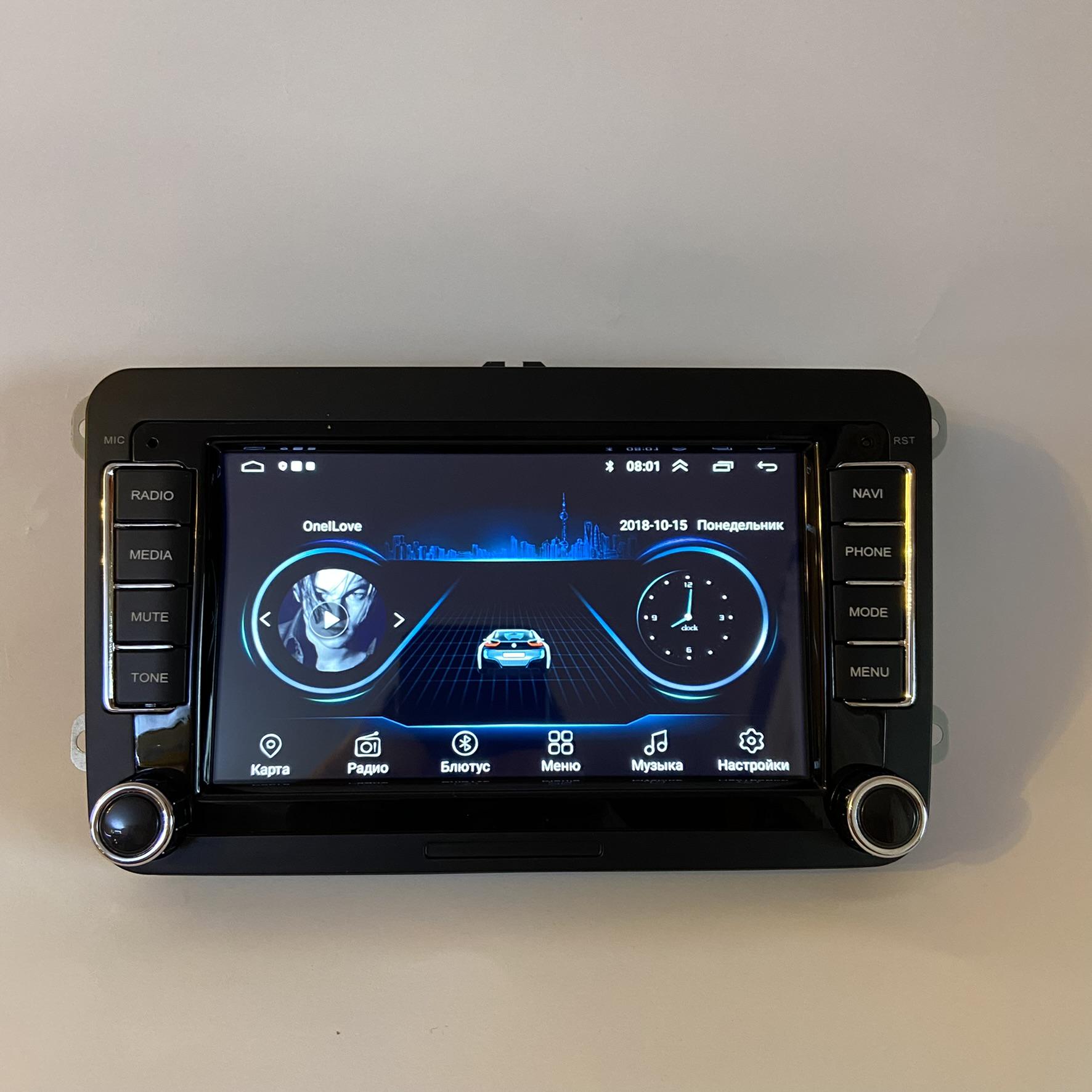 Автомагнитола штатная Skoda Fabia 2008-2014 Mekede 1/16 GreenLight Android 10/GPS/WiFi/USB (12279508) - фото 3