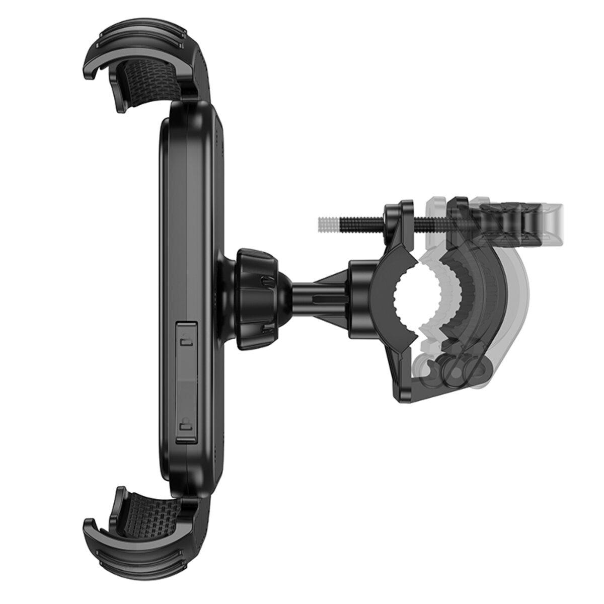 Держатель для телефона на велосипед Borofone BH105 Crown bicycle motorcycle universal holder Black (18410114) - фото 5