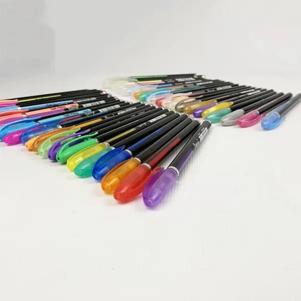 Набор из гелевых цветных ручек Gel Pens 1 мм для рисования 48 штук - фото 5