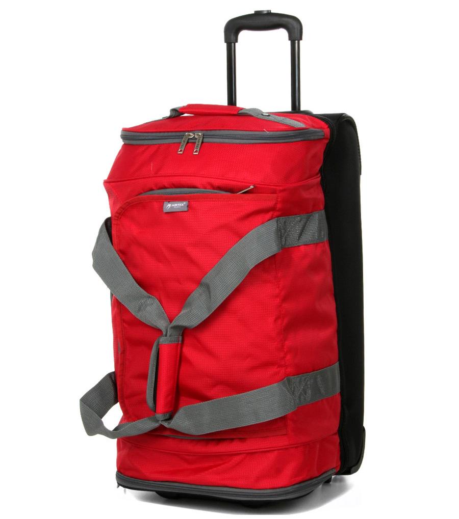 Сумка на колесах средняя Airtex 819/65 Adrastée 65х37x35 см 76 л Red