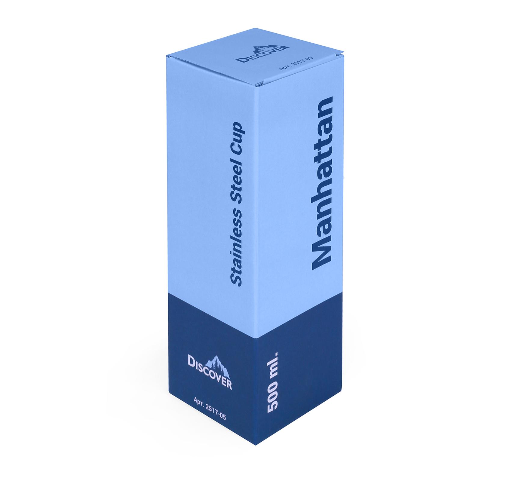 Термокружка Discover Manhattan Синий (2517-05) - фото 3 Термокружка Discover Manhattan Синий (2517-05) - фото 3
