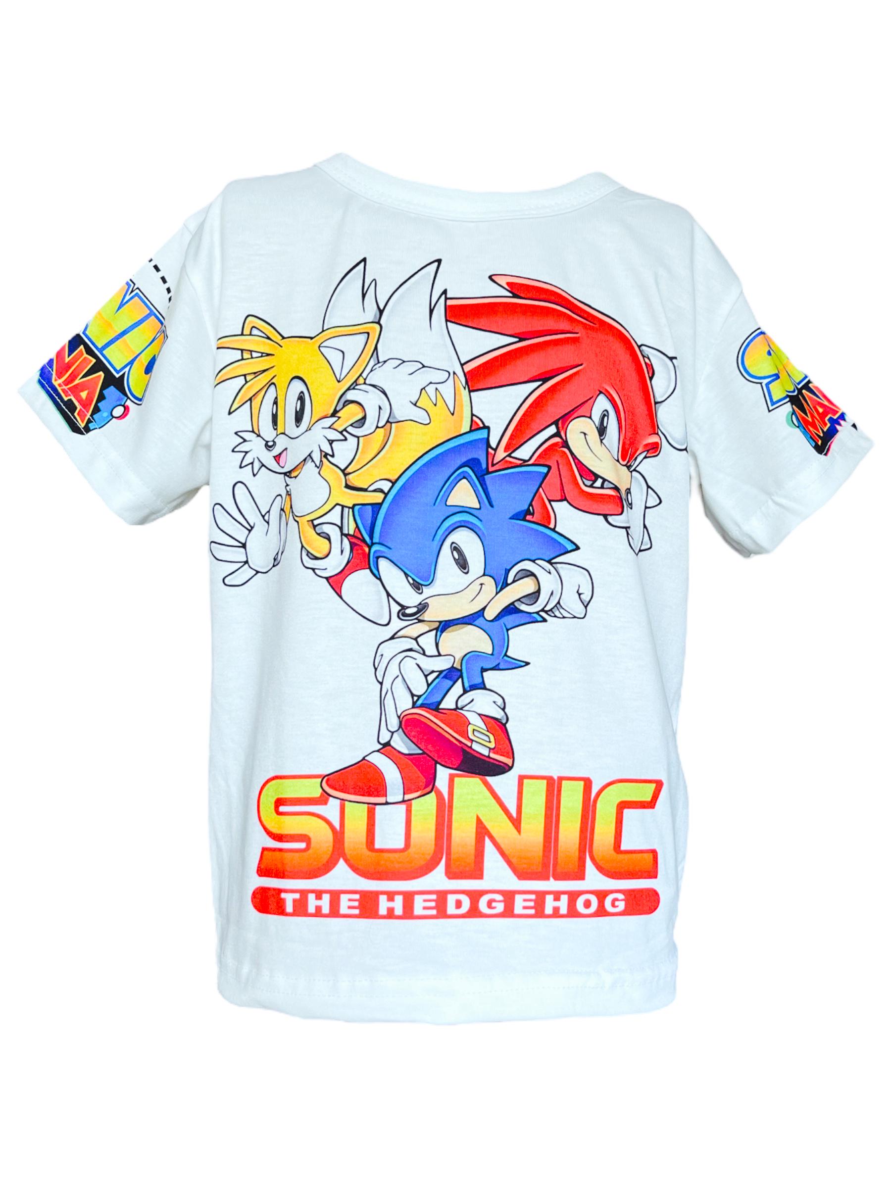 Футболка для мальчика Соник и друзья 98 см Молочный