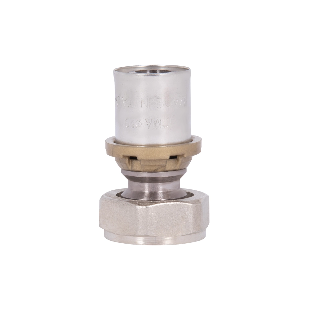 Пресс-фитинг для плоских подключений ICMA № 416 с накидной гайкой 3/4" 20х2 мм (SD00047705) - фото 4