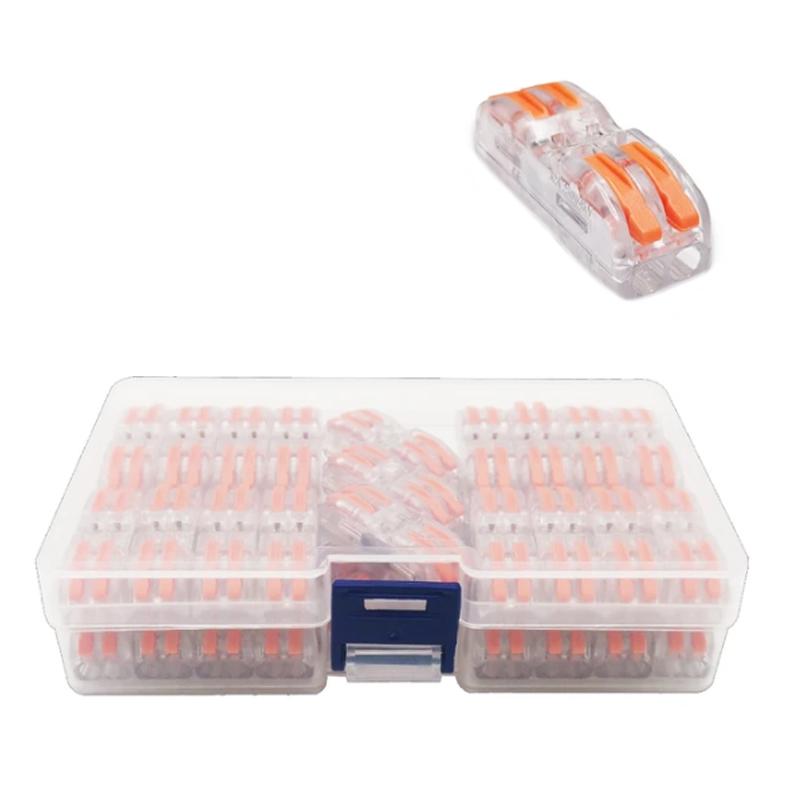 Набор клемм Tactix 0,08-4 мм2 32А 2х1-2х1 проходная одинарная 39х13х14,5 мм 38 шт. Оранжевый (CT422T-38box)