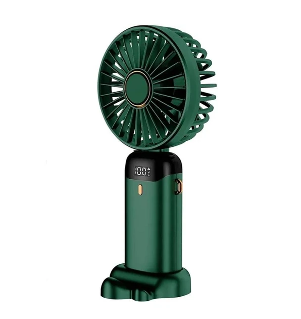 Вентилятор беспроводной 5 скоростей 1800 mAh гeen (N15)