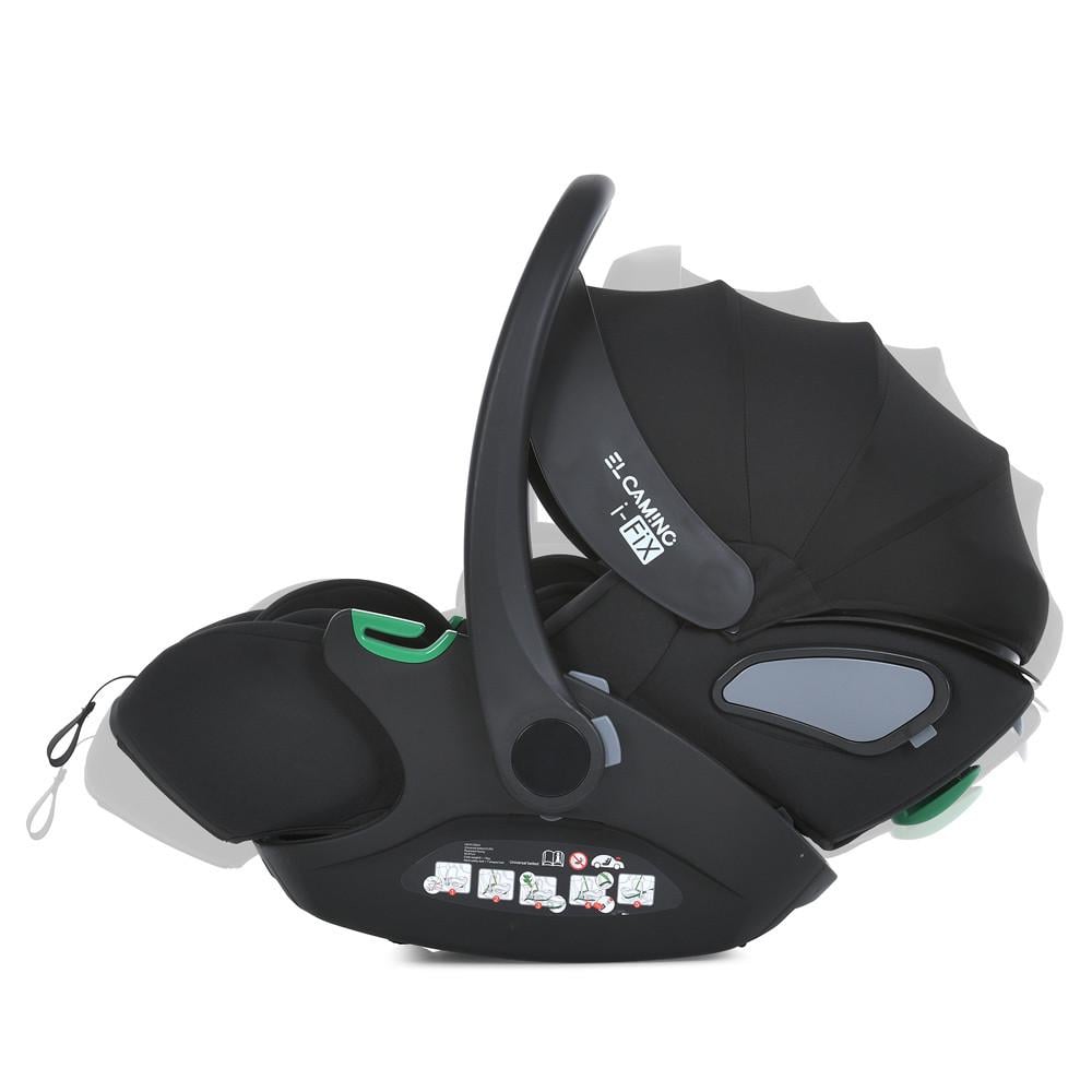 Автокрісло від народження El Camino ME 1110 i-FIX i-SIZE R129 до 87 см 40-87 см Moon Black (2763064741) - фото 5
