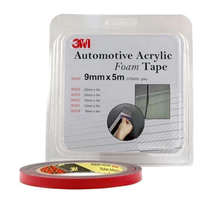 Скотч двосторонній 3М 30320 GT 6008 9 мм х 5 м Grey