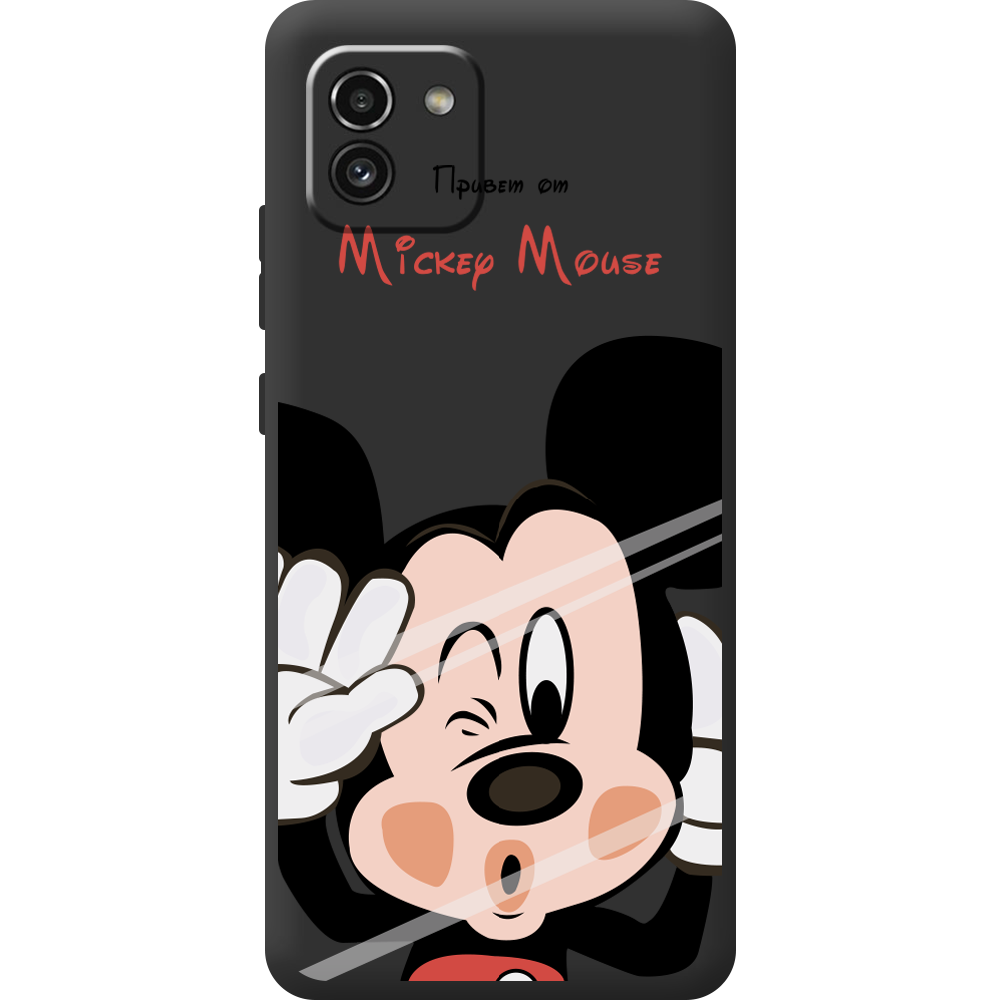 Чехол BoxFace Samsung Galaxy A03 (A035) Mister M Черный силикон (44031-cc58-44507)
