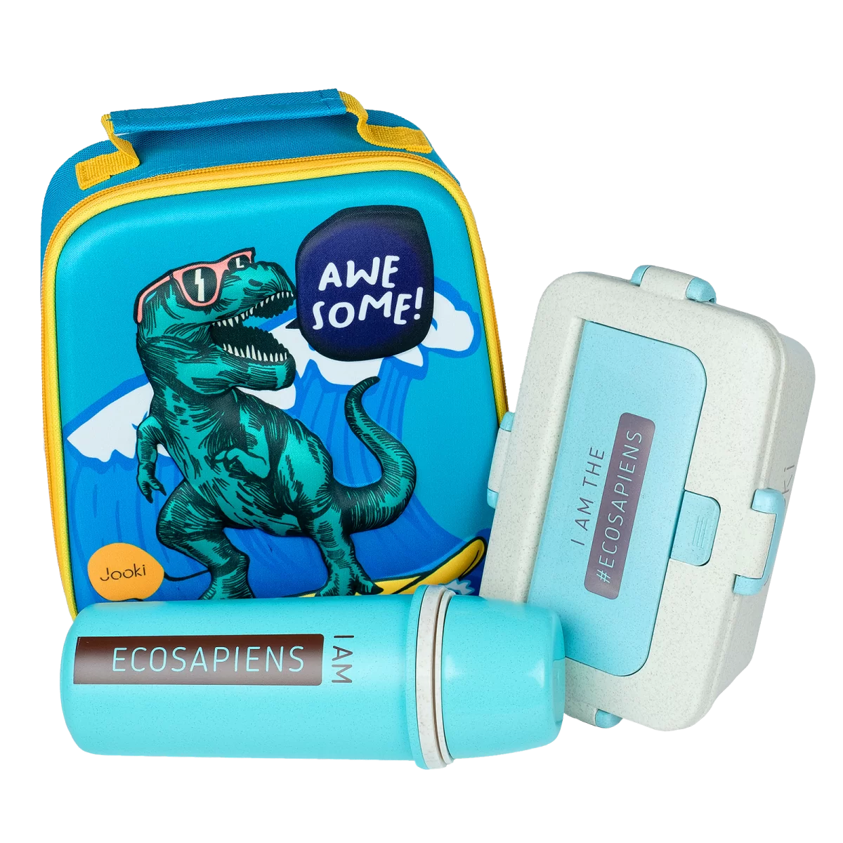 Ланч набор Jooki Dinosour Ecosapiens Бирюзовый