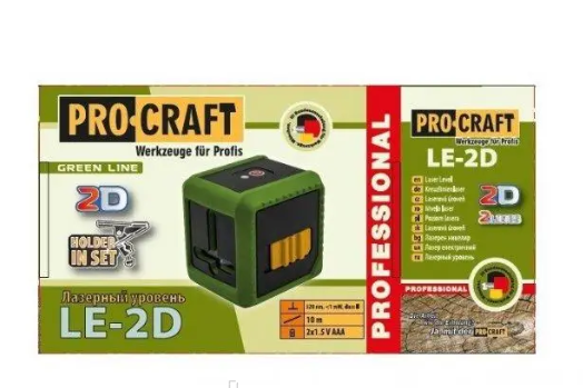 Лазерний рівень ProCraft LE-2D GREEN LINE (000204) - фото 4