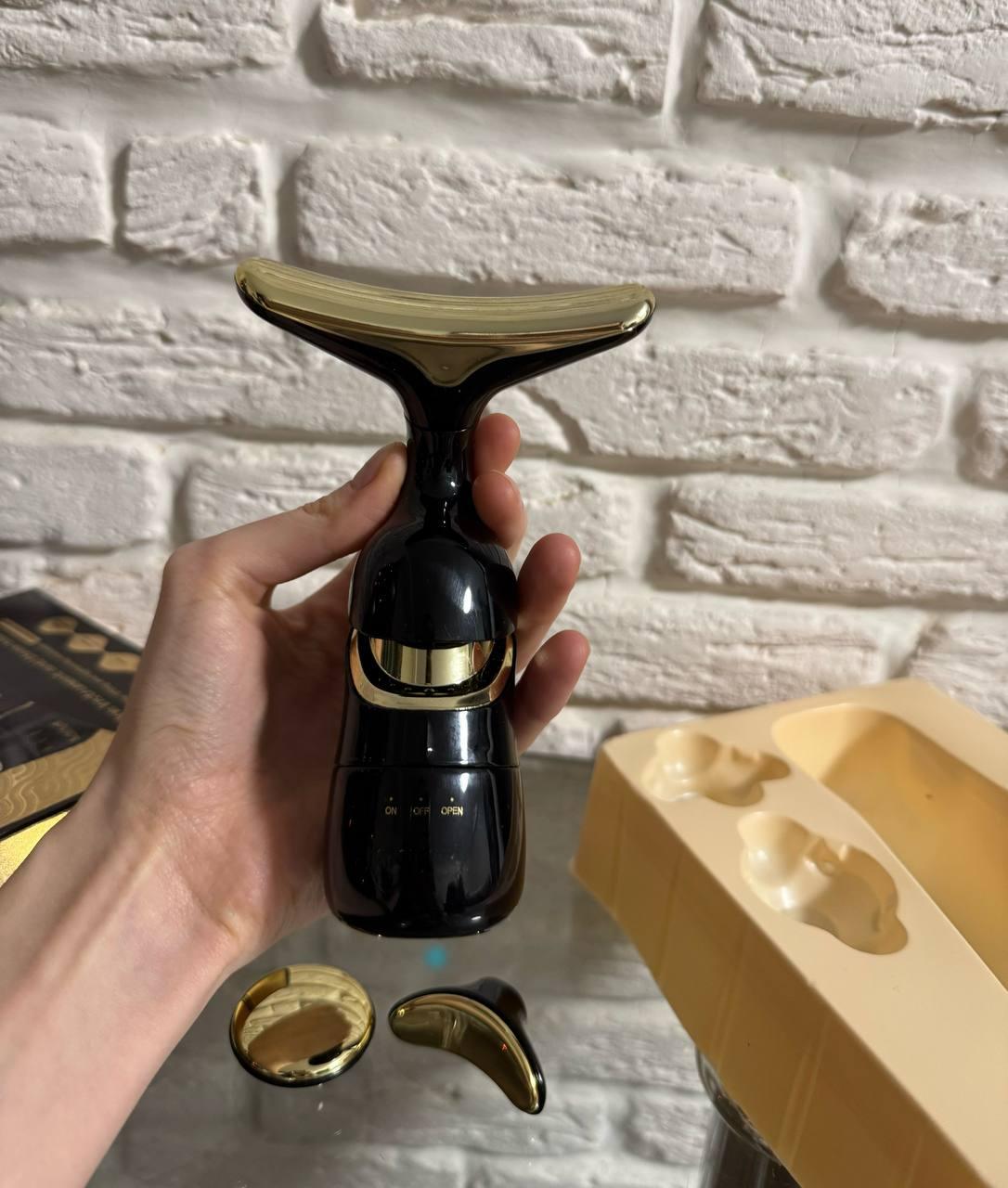 Массажер для лица EMS с вибрацией для тонизации лифтинга 3в1 - фото 2 Массажер для лица EMS с вибрацией для тонизации лифтинга 3в1 - фото 2