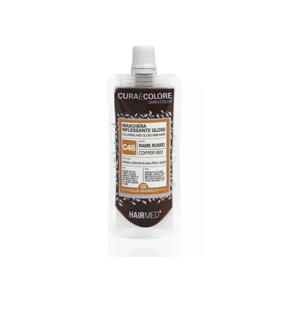 Тонувальна маска HAIRMED Coloring And Gloss Hair Mask Copper Red 40 мл Тонувальна маска HAIRMED Coloring And Gloss Hair Mask Copper Red 40 мл