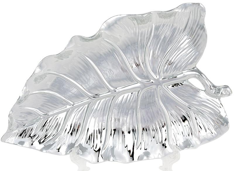 Набор декоративных блюд Серебряный Лист 26,3х16,5х3,5 см керамика (BD-972-105)