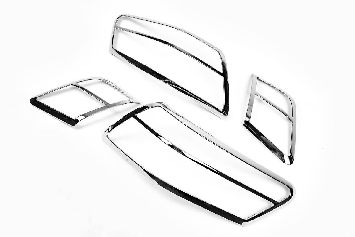 Накладки на стопы Carmos для Toyota Camry 2006-2011 гг. abs-пластик Хром