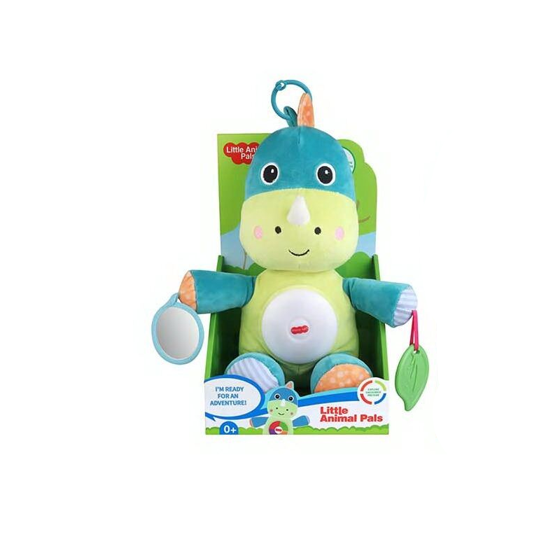 Ночник 1954-3 24 Динозаврик подсветки/мелодии/зеркальце/прорезыватель (159543)