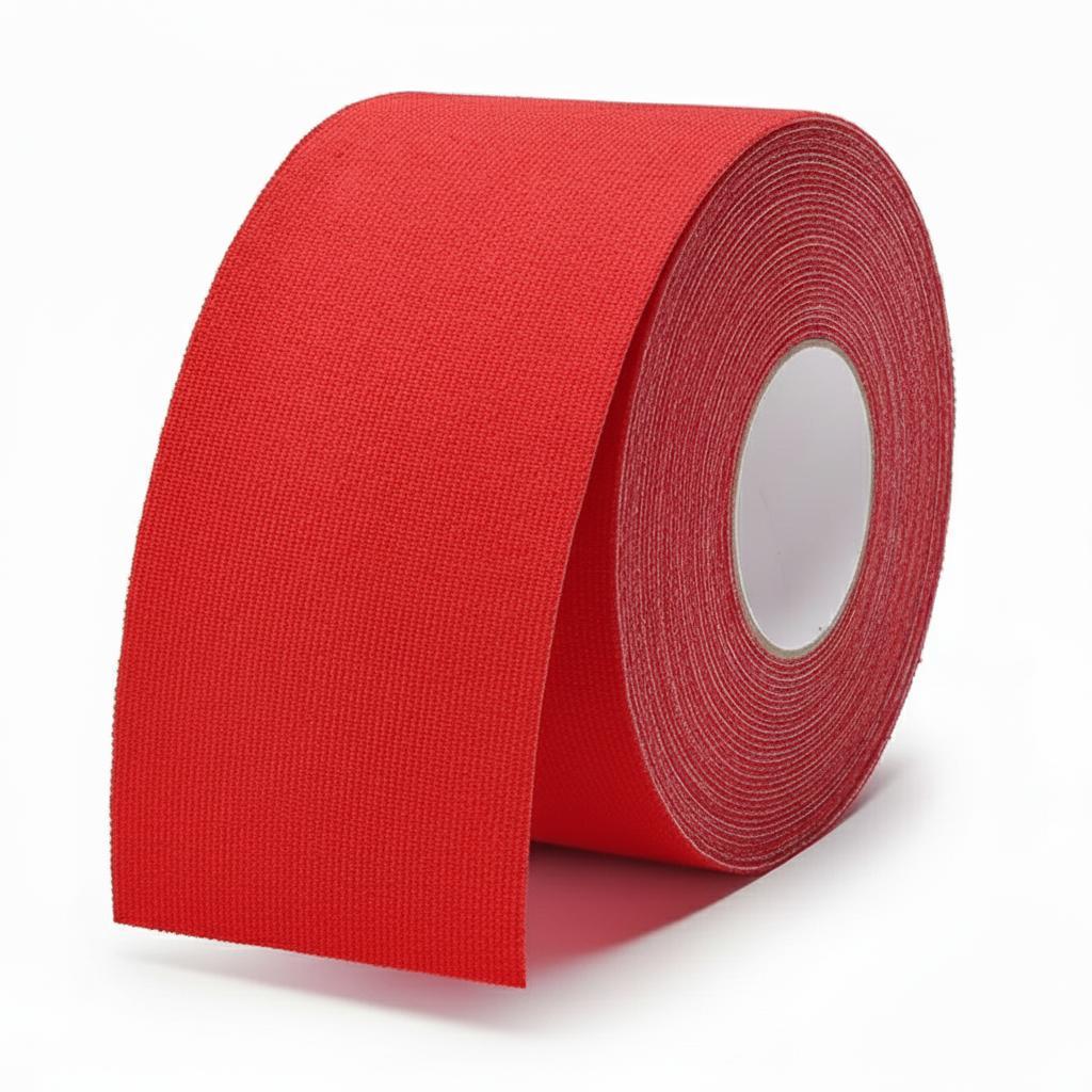 Кінезіо тейп еластичний для спорту/реабілітації та косметології 5х5 см 5 м Червоний (2767546384)