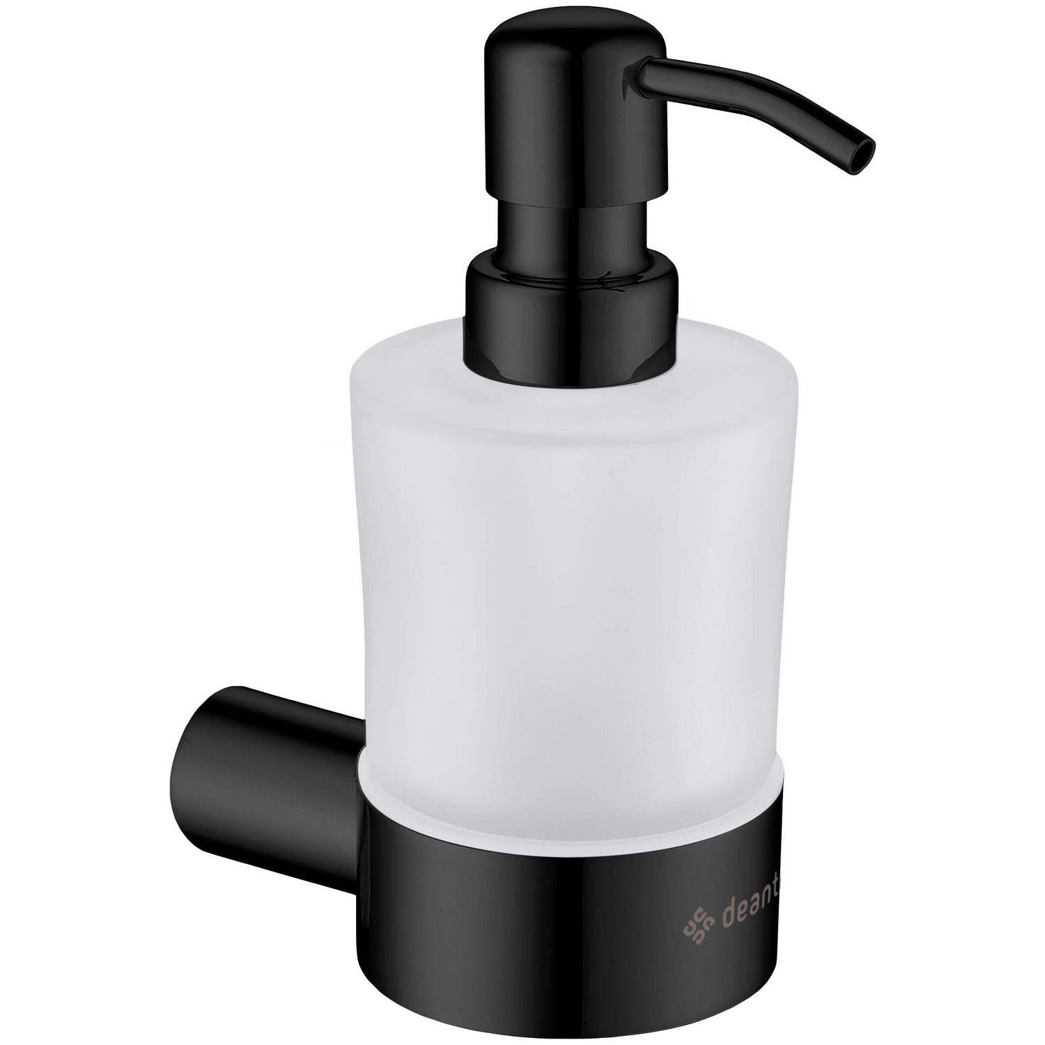 Дозатор для жидкого мыла Deante Round ADR_N421 настенный 200 мл Черный (205715)