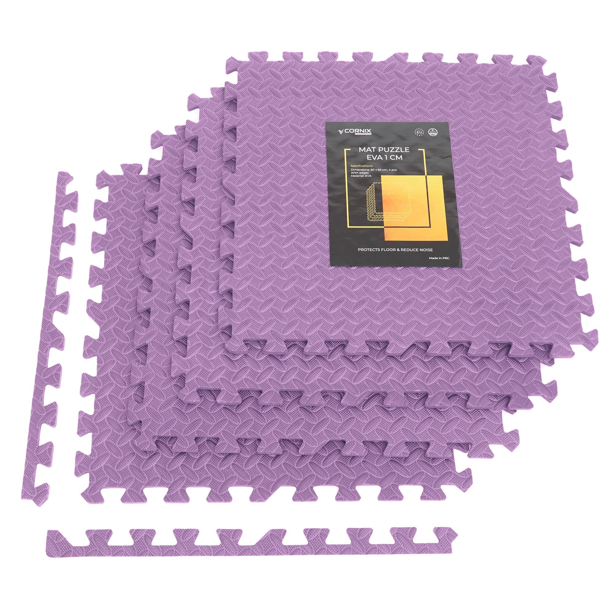 Мат-пазл ластівчин хвіст Cornix Mat Puzzle EVA XR-0232 120x120x1 cм Purple