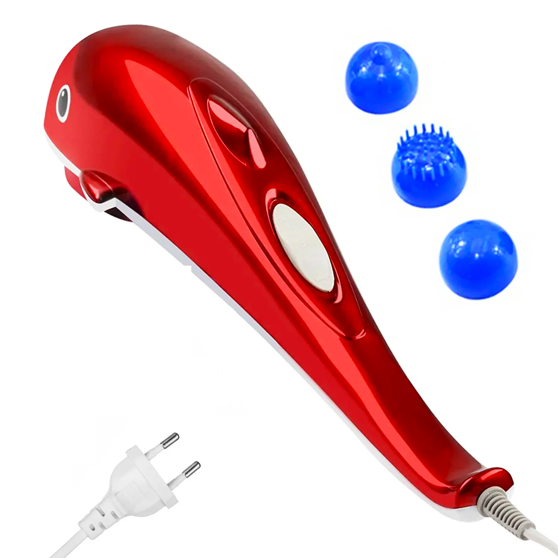 Масажер інфрачервоний для тіла Дельфін RF-889 DL117 від мережі Червоний (30631077)