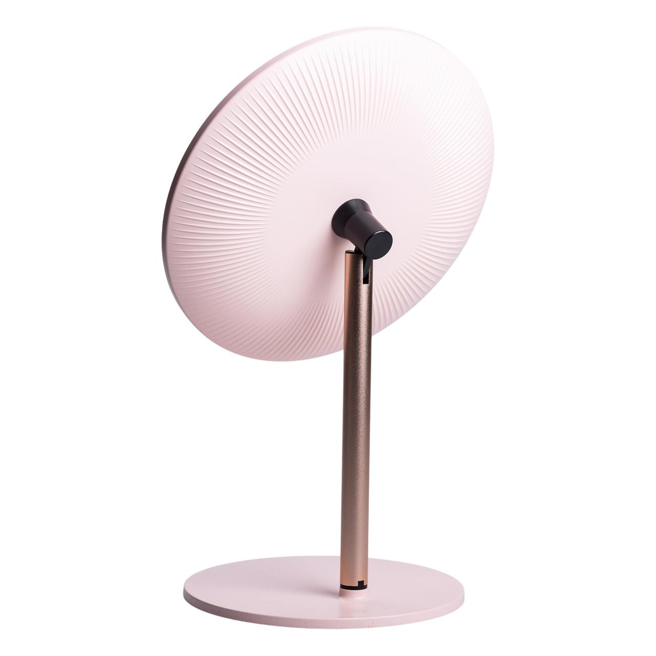 Дзеркало косметичне з підсвічуванням кругле настільне 21 см рожевий (6886) - фото 5 Дзеркало косметичне з підсвічуванням кругле настільне 21 см рожевий (6886) - фото 5